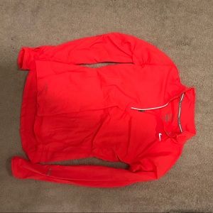 Nike dri fit quarter zip hot coral color